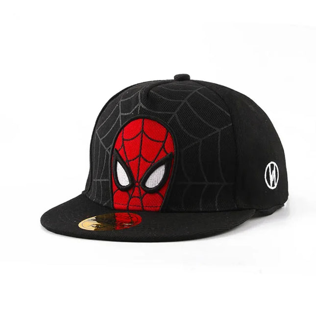 #Anime Cartoon Spiderman Hats for Kids Toddler Baby Baseball Cap Spring Summer Children's Snapback Hip Hop Adjustable Caps