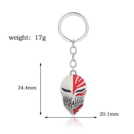 Anime Bleach Keychain Cosplay Props Kurosaki Ichigo Pendant Necklace For Women Men Backpack Charm Choker Jewelry Gifts
