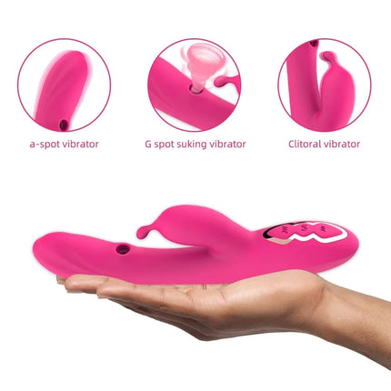 Female sex toy clitoris breast G-spot vibration 7-frequency powerful rabbit vibration sucking AV stick massager Masturbation Toys
