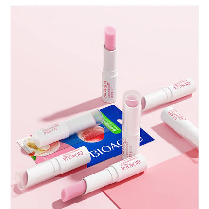BIOAQUA Natural Fruits Lip Balm Moisturizing Jelly Nourishing Skin Care Lipstick Non-Stick Long-lasting Lips Care Cosmetics