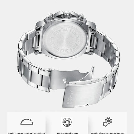 CHENXI Men's Watch Multifunctional Fashion Quartz with Calendar Luminous Display Men Watches Chronograph Business Wristwatch