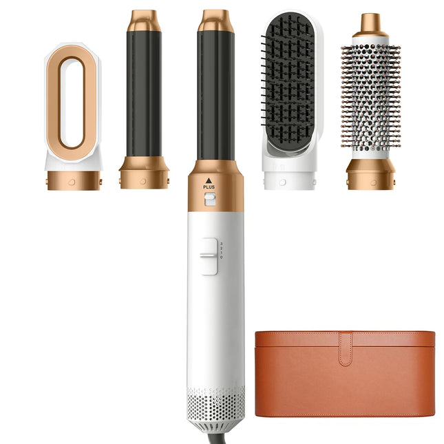 5IN1 Hot Air Brush Wrap Styler Hair Dryer With Electric Curling Iron Hair Curler Dryers Curling Rollers Hair Curler With Dryer6