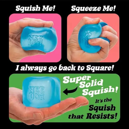 @Nee-Doh Nice Cube Super Solid Squishy Stress Relief Toy Soft Squeeze Fidget Toy for Office Anxiety Relief  Adults Gifts