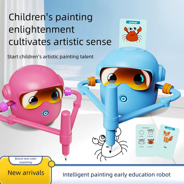 Voicebots Drawing Robot For Kids Voice Interactive Educational Drawing Machine Magic Painting Robot Gift For Boys Girls