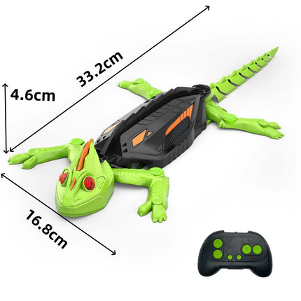 Kid Wall Climbing Chameleon Remote Control Cockroach Spider Gecko Simulation Crawling Toy Charging Halloween Prank Toy Gift