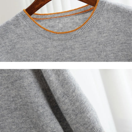 2025 Spring/Summer New Fashion O-Neck Knit Short Sleeve Spliced Business Casual T-Shirts Men's Clothing Loose Tops England Tees