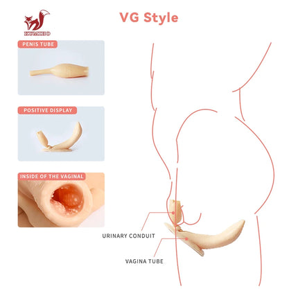 KUMIHO C D Cup 3-Point Bodysuit Cosplay Sissy Silicone Fake Vagina Breast Forms Boobs Silicon Body For Crossdresser Drag Queen
