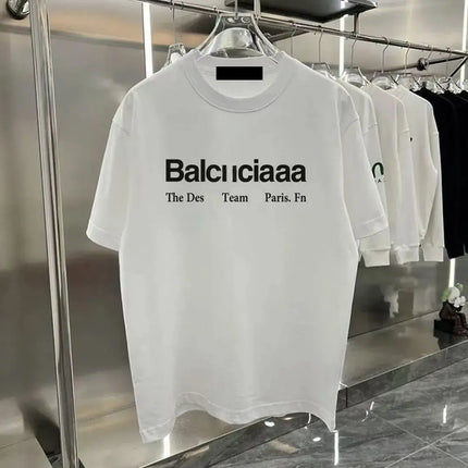 Wholesale Fashion Designer Cotton Casual T-shirt Men's Women's Short Sleeved Letter Printed High-quality 2026Summer Casual Style