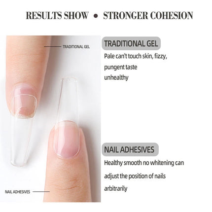 JTING 1pc 15ml Professional Wholesale Press on Nail Gel Glue Adhesive Nail Gel Polish Glue Tips Nails Soft Gel