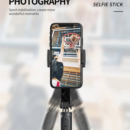 FANGTUOSI Mobile Video stabilizer Bluetooth selfie stick tripod Gimbal Stabilizer For Smartphone Live vertical shooting bracket