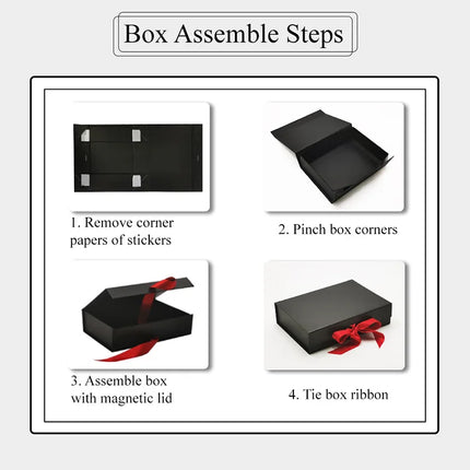 Geotobox 60x44x5cm | 58.4x42.9x4.45cm XXL Extra Shallow Luxury Rigid Magnetic Closure Lid Gift Boxes for Packing