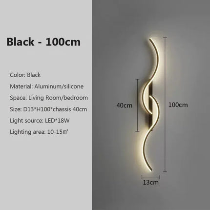 Modern LED Wall Lamp for Living Dining Room Bedroom Bedside Wall Lights Home Decoration LED Wall Sconce Interior Fixture Luster