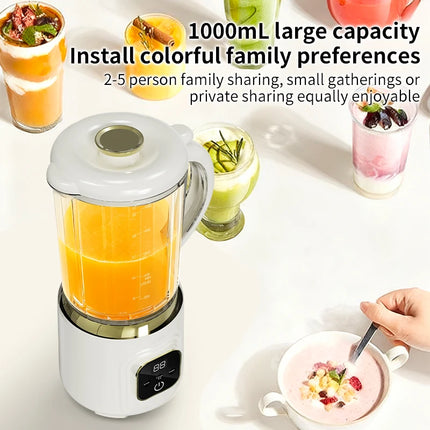 1000 ML Household Juicer Blender Dual-blade digital display juicer USB Rechargeable Ice Crusher Electric Fruit Juice Machine