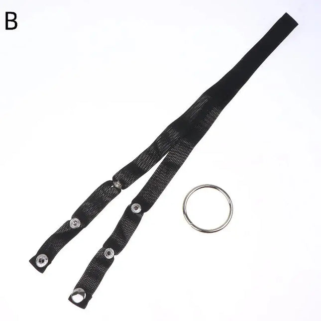 Adjustable Elastic Belt Male Chastity Cage with Scrotum Ring Adult Sex Toy Penis Ring Cage Underwear Rope Auxiliary Belt Device