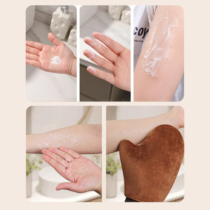 Body Lotion Glove Self-Tanning Mitt Double-Sided Prevents Sticky Hands Applicator Quick Dry Flocking Glove Makeup Applicator