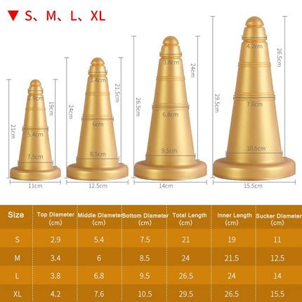 Soft Cones 21-29.5cm Huge Anal Plug Butt Plug Dildo Vagina Anus Dilation Trainer Prostate Massage Adult Sex Toys For Men Women