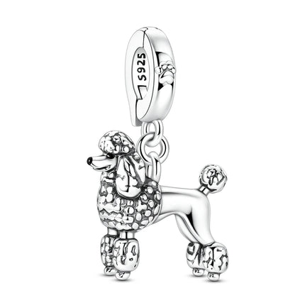 Hot Sale 925 Sterling Silver Puppy Beads & Teddy & Golden Retriever Dangle Charm Fits Bracelet Beloved Pet Pendant Gifts