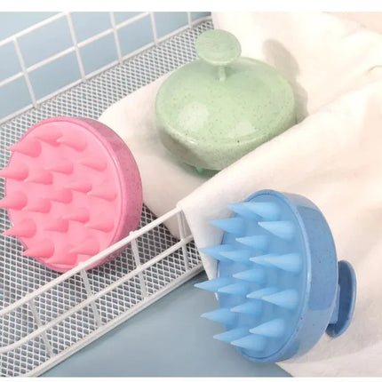 1pc Silicone Shampoo Brush Head Scalp Massage Comb Hair Washing Combs Bath Shower Body Massage Brushes Salon Hairdressing Tools