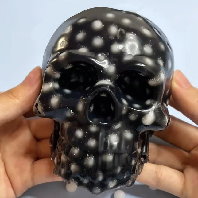 1pcs Skull Pimple Popper Toy Pimple Popping Sensory Squeeze Toys Reusable Fun Sensory Fidget For ADHD & Anxiety Relief Games