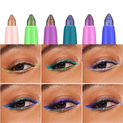 Color-changing Eyeshadow Stick Multi Chrome Eyeliner Waterproof Long Last Smooth Cream Gel Liner Eye Makeup Glitter Eye Shadow