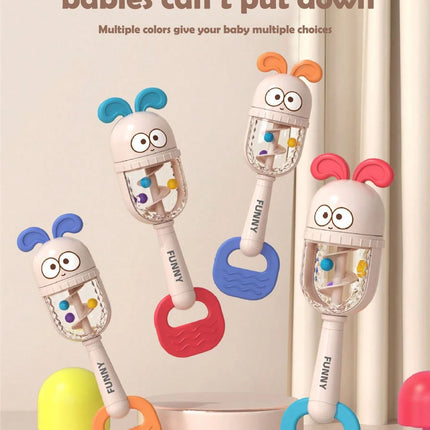 Baby Rattle Toys Teether Hand Bells Mobile Infant Stop Weep Tear Rattles Early Educational Toy for Newborn cute animals Gifts