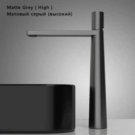 Modern Basin Faucet Brass Bathroom Sink Faucet Hot and Cold Water Mixer Tap WC Deck Mount Washbasin Faucets Bathroom Accessories