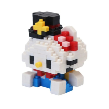 Sanrio Hello Kitty Kuromi My Melody Cinnamoroll Building Blocks Cartoon Figures Bricks Children's Assembly Toys Model Gift
