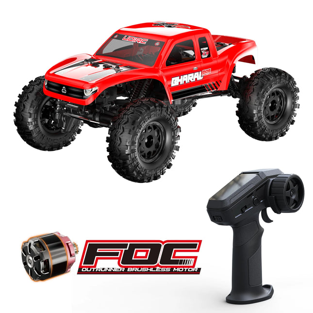 UDIRC UCX1804PRO 1:18 Scale RC Rock Crawler Four-Wheel Steering FOC Outrunner Brushless Motor All Terrains Off-Road Truck Adult
