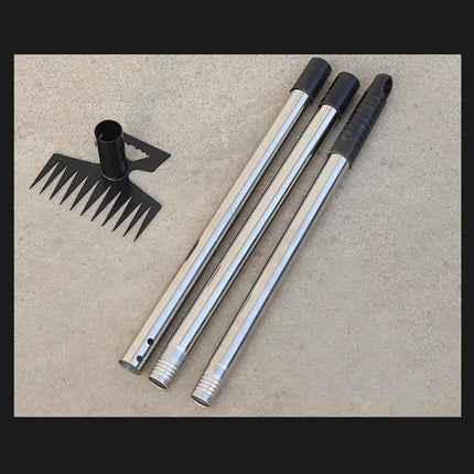 Weed Pulling Tool Hand Weeder Uprooting Rake Stainless Steel Multipurpose Hoe for Yard and Patio Gardening