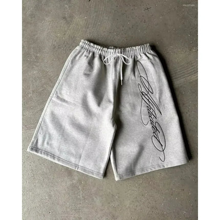 2026 Men's Shorts Streetwear American Retro Mens Hip Hop Graffiti Letter Baggy Sports Jogging Summer Casual Basketball Shorts