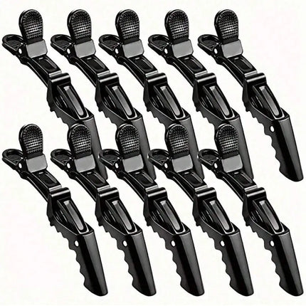 5/10/12/20 Piece Set of Multifunctional Hair Styling Sectioning Clips, Positioning and Partitioning Alligator Clips Suitable for Professional Hairdressers, Women's Hair Clips, Plastic Non-Slip Hair Clips, Professional Hairsty