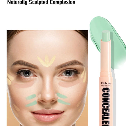 Orange Green Contour Concealer Stick Waterproof Matte Concealer Full Cover Acne Dark Circles Nude Foundation Makeup Corrector