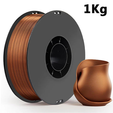 Silk PLA 3D Filament Wire 1.75mm Spool Wire 3D Printer Material 250g,500g,1kg 3D Print Refills, Filament wire Vacuum Packaging