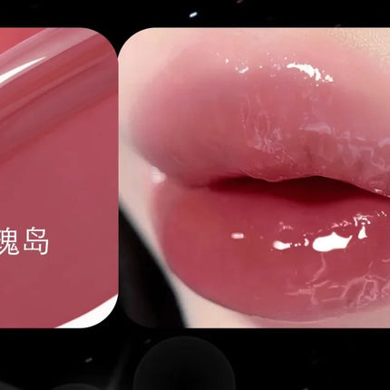 HYNTOOR 3D Mirror Lip Glaze - Future Fantasy Planet, Shining Bright Color Lip Gloss, Removes Dead Skin and Fades Lip Lines, Lip Care Makeup