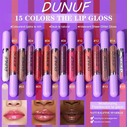 1pc Metallic Liquid Lipstick Long Lasting Glitter Lip Glaze Waterproof Moisturize Brown Lip Tint Shiny Shimmer Lipgloss Makeup