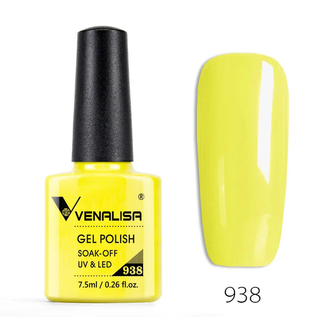 Venalisa Nail Gel Polish Semi Permanent Salon Quality TPO Free Glitter 7.5ml Soak off UV LED Nail Gel Varnish