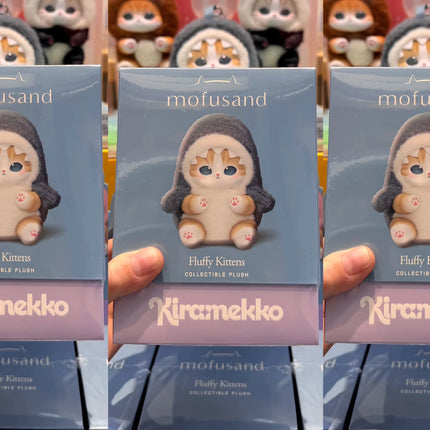 In Stock Genuine Mofusand Vinyl Series Blind Box Shark Cat Mofusand Kiramekko Fluffy Kittens Surprised Box Plush Toy Cute Toys