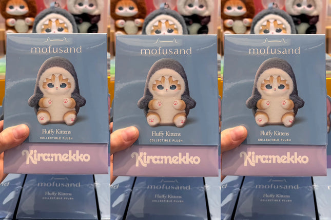 In Stock Genuine Mofusand Vinyl Series Blind Box Shark Cat Mofusand Kiramekko Fluffy Kittens Surprised Box Plush Toy Cute Toys