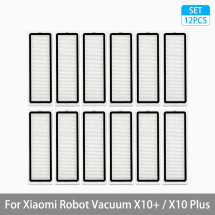 For Xiaomi Robot Vacuum X10+ / X10 Plus Parts Accessories Main Brush Side Brush Hepa Filter Mop Cloth Dust Bag Replacement Spare