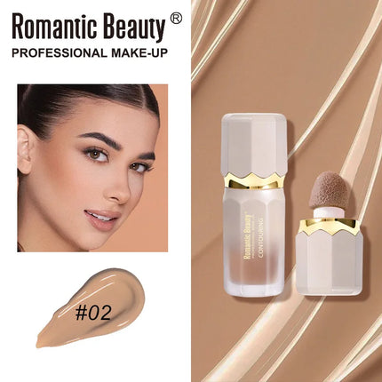Liquid Matte Contour Stick Highlight Face Foundation Nose Shadow Long-lasting 3D Brightening Powder Blusher Natural Face Makeup