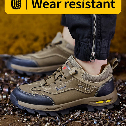 New men's safety shoes, puncture resistant work shoes, men's protective shoes, wear-resistant work boots  Tactical Boots