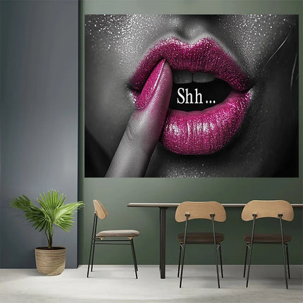 Lipstick Lady Art Digital printing polyester wall tapestry suitable for use in living rooms bedrooms offices bars party