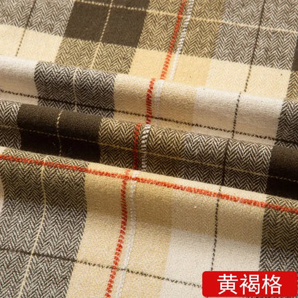 Pure Cotton Material Plaid Cloth Brushed Fabric for Shirt Clothing Diy Handmade Wholesale Cloth Apparent Diy Sewing Per Meter