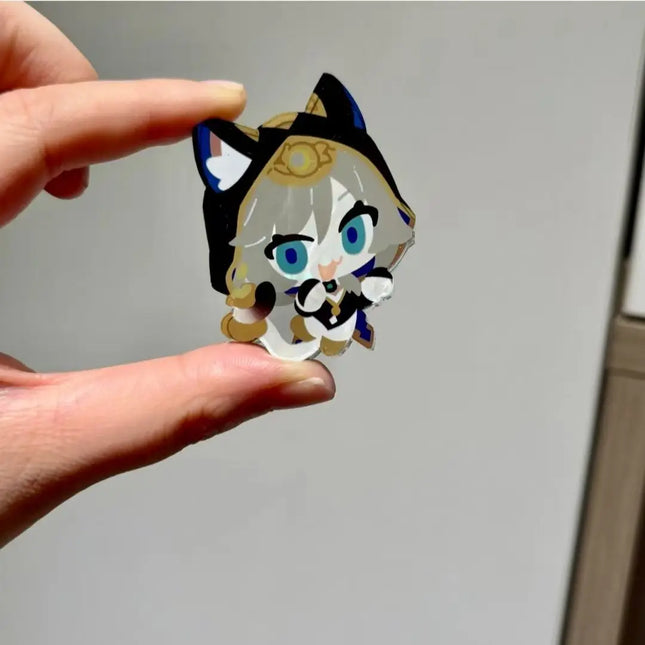 Honkai:Star Rail Imbibitor Lunae Mydie 5cm Mini Acrylic Figure Stand Model Plate DIY Desk Decor Standing Ornaments For Fans Gift