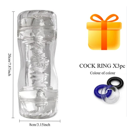 Pocket Pussy Masturbator Masturbation Cup Sucking Telescopic Easy To Clean Sex Toys for Masturbaror Parar Hombre Adult Goods For