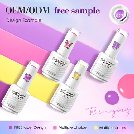 ROSALIND 15ml Nail Gel Polish Macaron Hybrid Varnish Semi Permanent Nail Art Design Soak Off Top Base Coat Esmalte UV Gel Nail