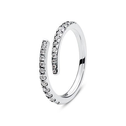 925 Sterling Silver Rings For Women Original Crown Love Heart Wishbone Engagement Wedding Rose Gold Crystal Ring Luxury Jewelry