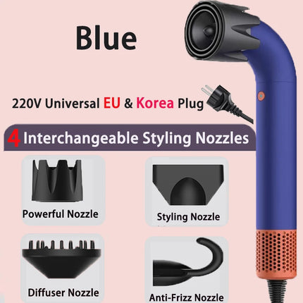 1400W High Power Hair Dryer, Fast Drying, Lightweight Body, Low Noise, Equipped with Multiple Air Nozzles