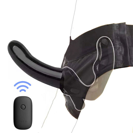Strapless Strap-on Vibrating Dildo for Couples Strapon Double Head Wireless Remote G-spot Vibrator Sex Toys for Women