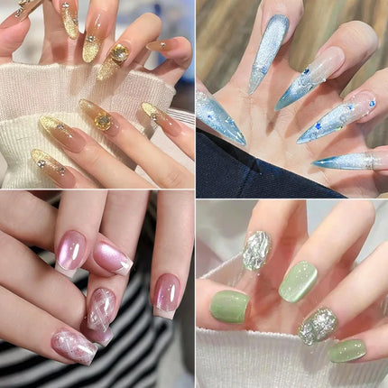 7ml Light Flow Colored Magnetic Gel Nail Polish Shiny Effect Semi Permanent Soak Off UV LED Gel Varnish Nail Art Nail Supplies